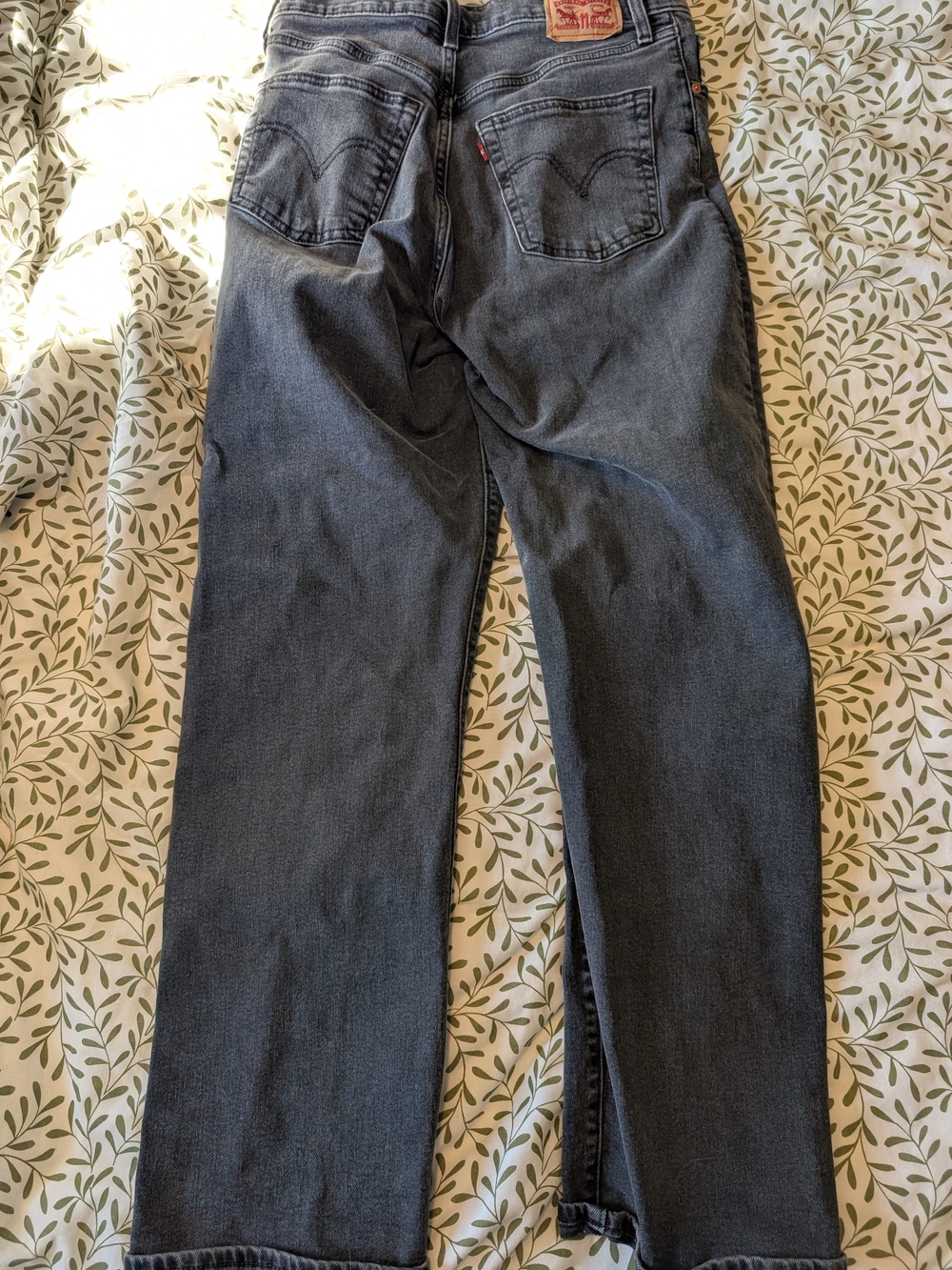 Levi's Ribcage Classic Straight Jeans - Dark Gray